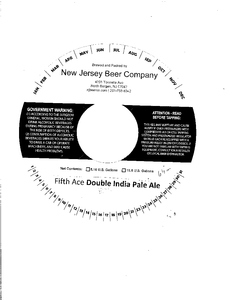 New Jersey Beer Company Fifth Ace Double IPA May 2016