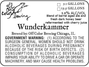 Off Color Brewing Wunderkammer May 2016