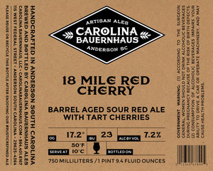 18 Mile Red Cherry Barrel Aged Sour Red Ale With Cherries