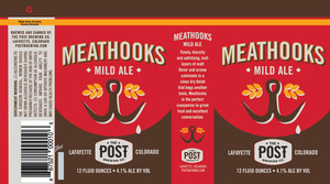 The Post Brewing Company Meathooks Mild Ale April 2016