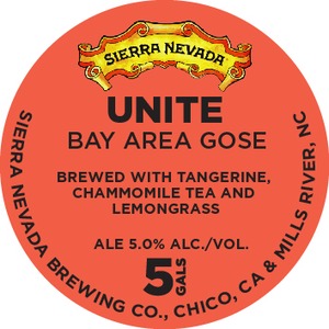 Sierra Nevada Unite Bay Area Gose April 2016