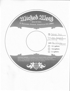 Wicked Weed Brewing Orange Peel