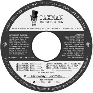 Tax Holiday Christmas Ale April 2016