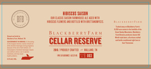 Blackberry Farm Hibiscus Saison April 2016