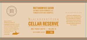 Blackberry Farm Brettanomyces Saison