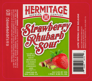 Hermitage Brewing Company Strawberry Rhubarb Sour May 2016