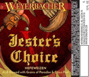 Weyerbacher Jesters Choice V Hefeweizen May 2016