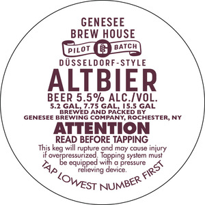 Genesee Brew House Dusseldorf-style Altbier