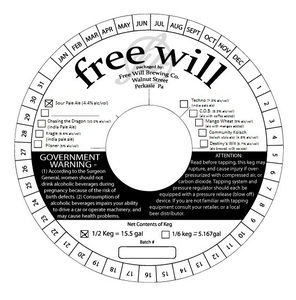 Free Will Sour Pale Ale May 2016