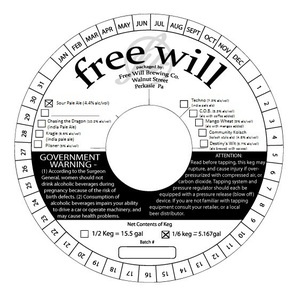 Free Will Sour Pale Ale May 2016