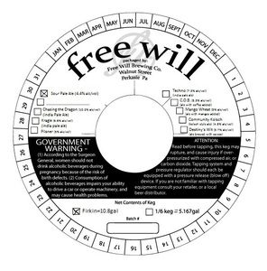 Free Will Sour Pale Ale May 2016