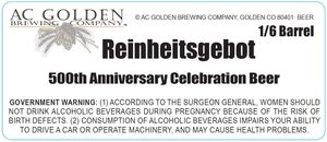 Reinheitsgebot 500th Anniversary Celebra 