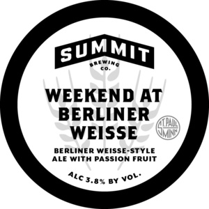 Summit Brewing Company Weekend At Berliner Weisse May 2016