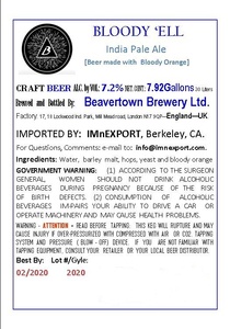 Beavertown Brewery Ltd Bloody Ell