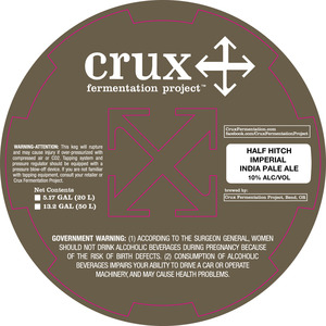 Crux Fermentation Project Half Hitch April 2016
