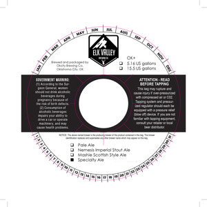 Elk Valley Brewing Co. Specialty Ale