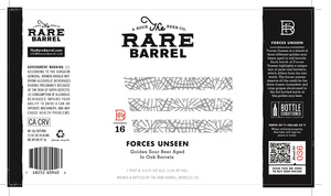 The Rare Barrel Forces Unseen May 2016