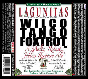 The Lagunitas Brewing Company Wilco Tango Foxtrot