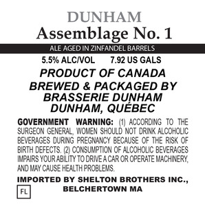 Brasserie Dunham Assemblage No. 1