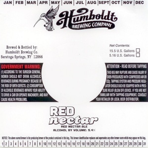 Humboldt Brewing Co Red Nectar May 2016