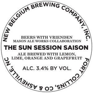 New Belgium Brewing Company, Inc. The Sun Session Saison May 2016