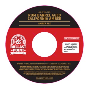 Ballast Point Rum Barrel Aged California Amber