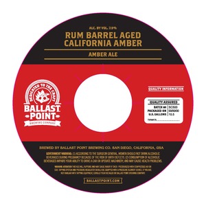 Ballast Point Rum Barrel Aged California Amber