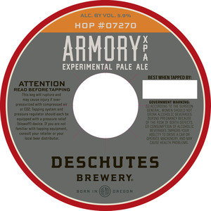 Deschutes Brewery Armory May 2016