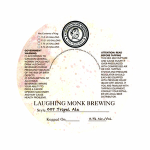 Laughing Monk Brewing 007 Tripel Ale