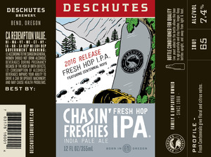 Deschutes Brewery Chasin' Freshies May 2016