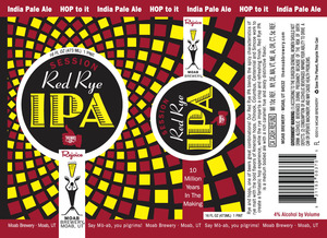 Moab Brewery Session Red Rye IPA May 2016