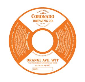 Coronado Brewing Company Ornage Ave. Wit
