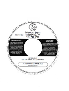 Stickman Brews Cautionary Tale Ale May 2016