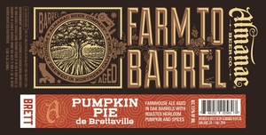 Almanac Beer Co. Pumpkin Pie De Brettaville May 2016