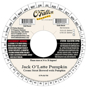 O'fallon Jack O'latte Cream Stout