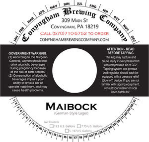 Conyngham Brewing Company Maibock