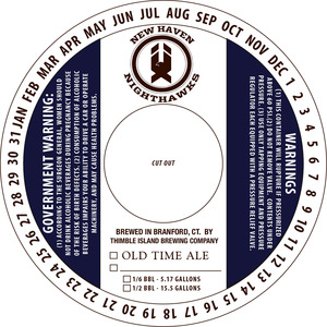 Thimble Island Brewing Company New Haven Nighthawks - Old Time Ale May 2016