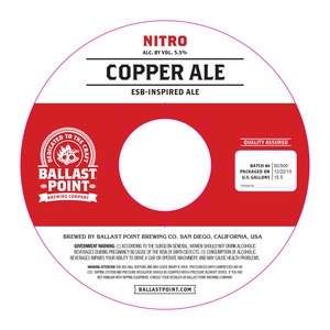 Ballast Point Copper Ale May 2016