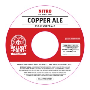 Ballast Point Copper Ale May 2016