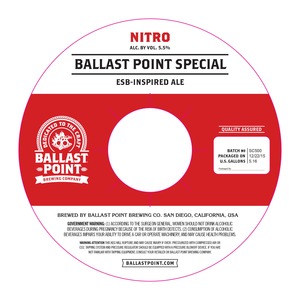 Ballast Point Ballast Point Special May 2016