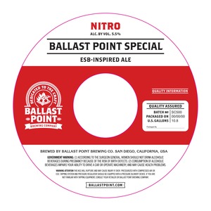 Ballast Point Ballast Point Special May 2016