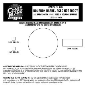 Coney Island Bourbon Barrel Aged Hot Toddy May 2016