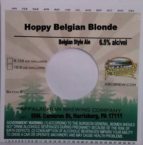 Appalachian Brewing Company Hoppy Belgian Blonde May 2016