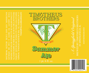 Summer Ale May 2016