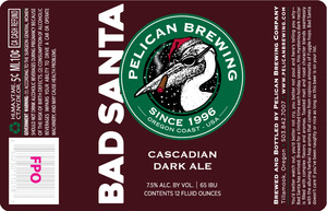 Pelican Brewing Company Bad Santa Cascadian Dark Ale May 2016