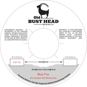 Old Bust Head Brewing Co. Blue Fox