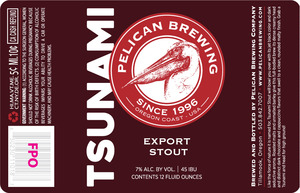 Pelican Brewing Company Tsunami Stout May 2016
