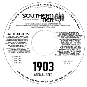 Southern Tier Brewing Company 1903