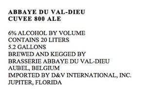 Abbaye Du Val-dieu Cuvee 800