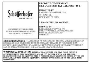 Schofferhofer Grapefruit